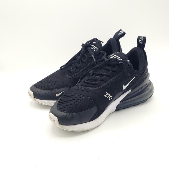 NIKE AIR MAX 270 Black Anthracite WHITE AH6789-001 women's size 5.5 - Picture 4 of 9